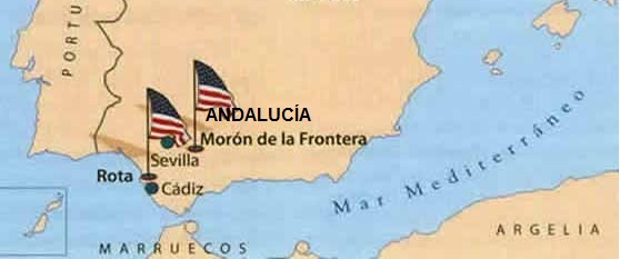  Las bases militares de Rota, Morn y Viator colocan sobre Andaluca una diana